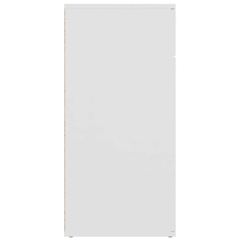 Servantă, alb, 80x36x75 cm, lemn prelucrat