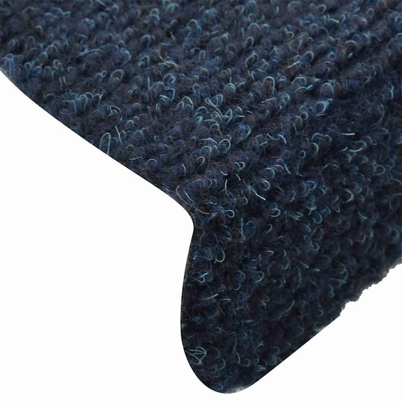 Covorașe autoadezive pentru scări, 5 buc., 65x21x4 cm, bleumarin, semirotunde, mari