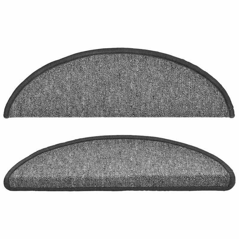 Grile pentru trepte 10 buc. 56 x 17 x 3 cm Non-Slip Gri închis