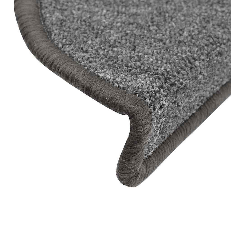 Grile pentru trepte 10 buc. 56 x 17 x 3 cm Non-Slip Gri închis