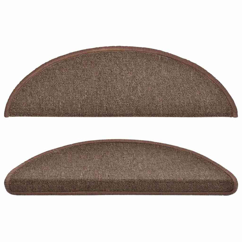 Grile pentru trepte 10 buc. 56 x 17 x 3 cm Non-Slip Maro Cafea