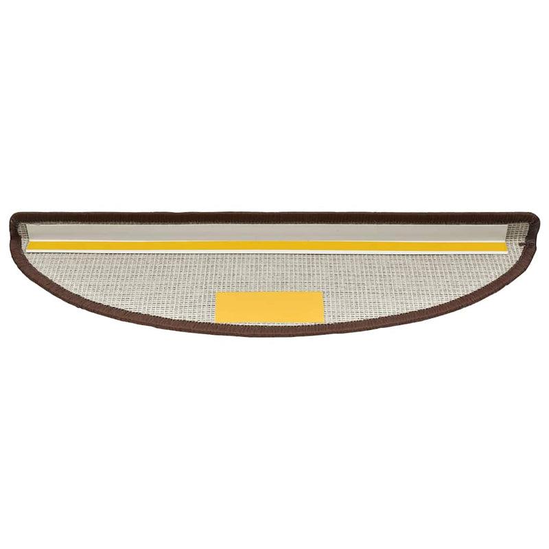 Grile pentru trepte 10 buc. 56 x 17 x 3 cm Non-Slip Maro Cafea