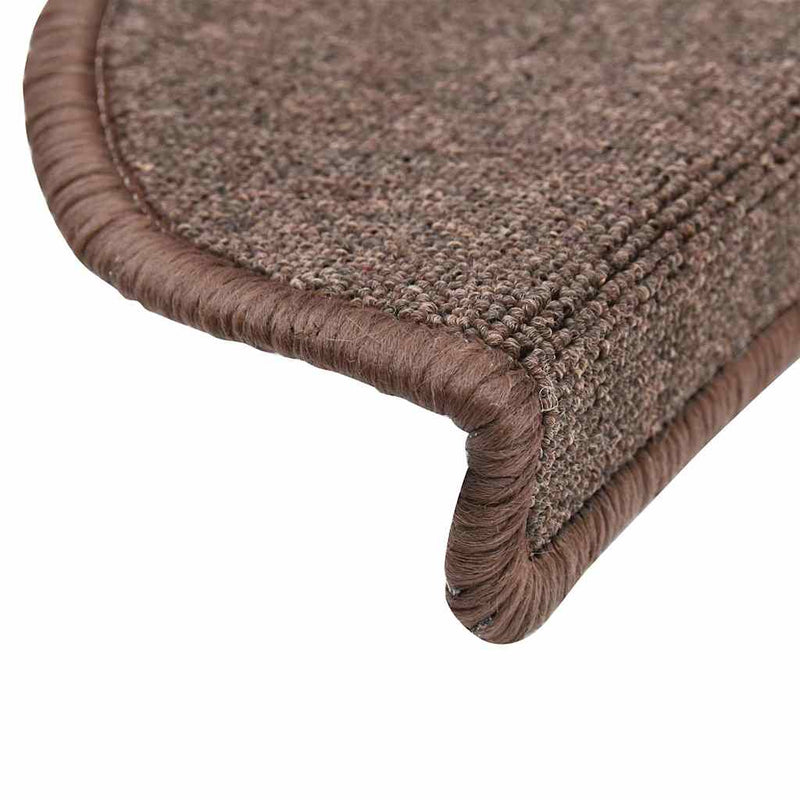 Grile pentru trepte 10 buc. 56 x 17 x 3 cm Non-Slip Maro Cafea