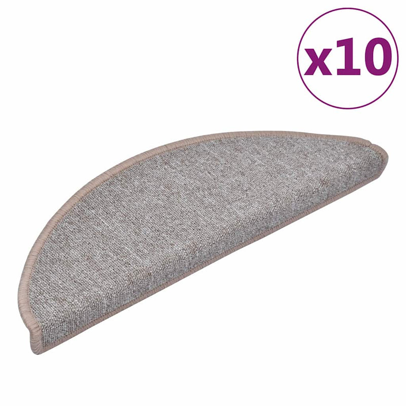 Grile pentru trepte 10 buc. 65 x 24 x 4 cm Maro deschis
