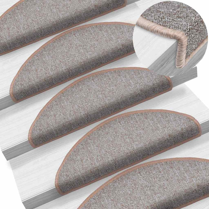 Grile pentru trepte 10 buc. 65 x 24 x 4 cm Maro deschis