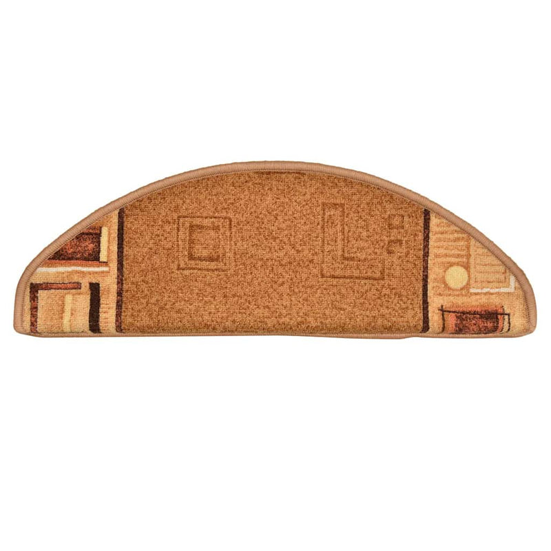 Covorașe scări, 5 buc., bej, 65x21x4 cm, autoadeziv
