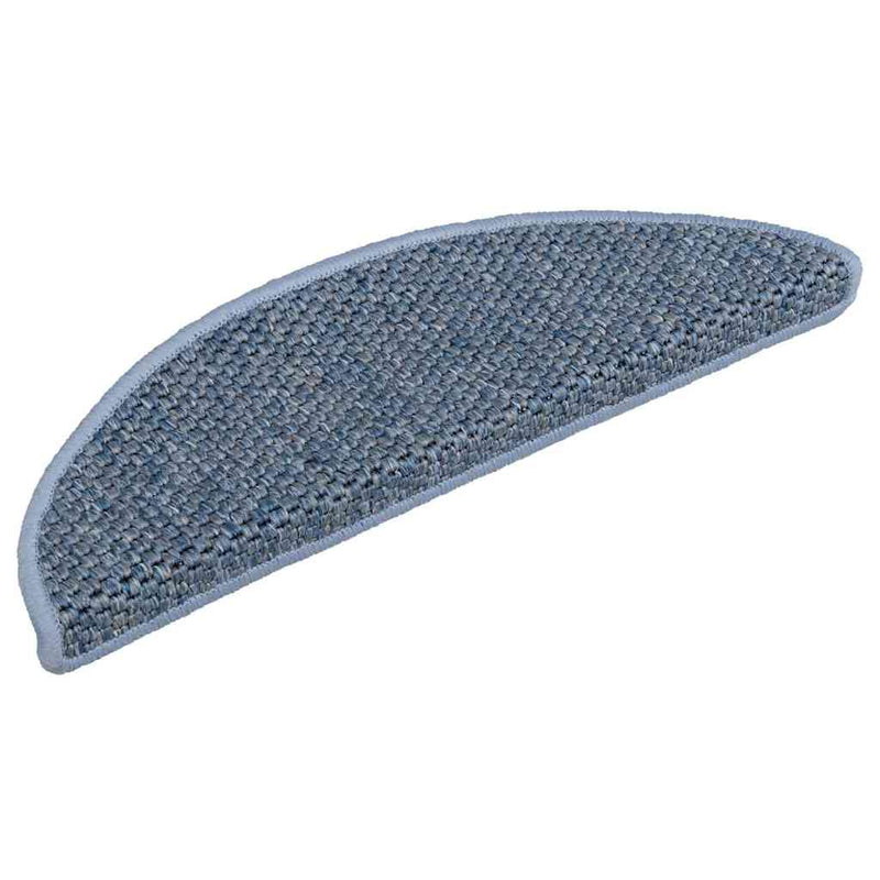 Covoraș scări autoadeziv 15 buc. albastru, 56x17x3 aspect sisal