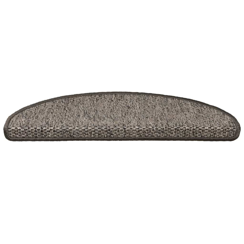 Covorașe autoadezive de scări 15 buc. gri/bej 65x21x4cm sisal