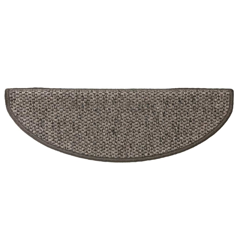 Covorașe autoadezive de scări 15 buc. gri/bej 65x21x4cm sisal