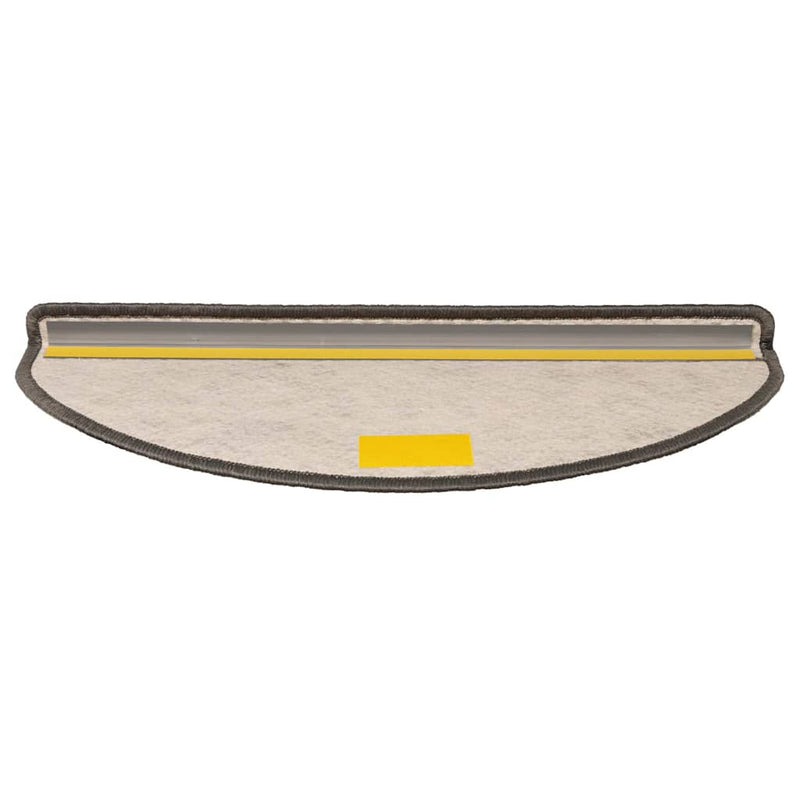 Covorașe autoadezive de scări 15 buc. gri/bej 65x21x4cm sisal