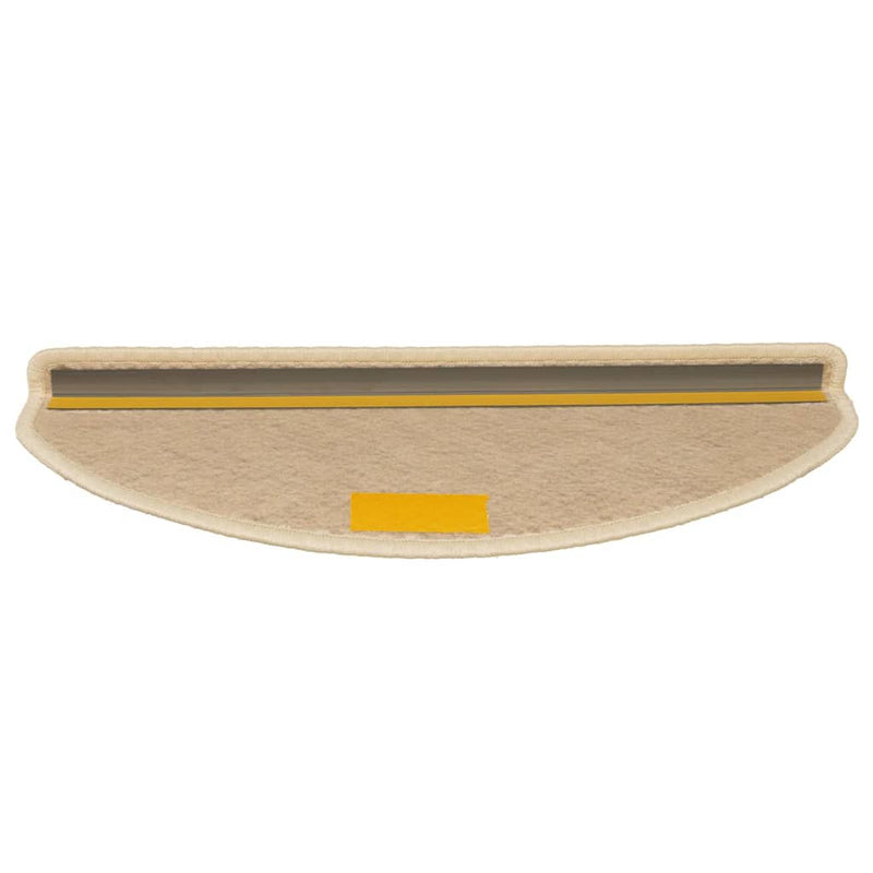 Covorașe scări autoadezive, 15 buc., berber, 65x21x4 cm, sisal