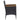 Set mobilier de grădină, 5 piese, negru