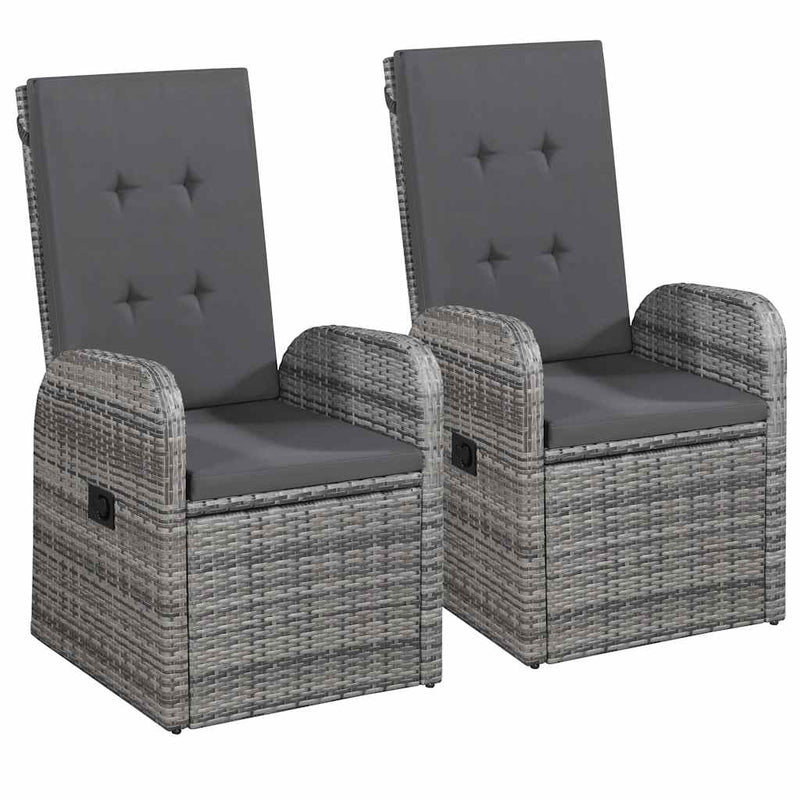 Set de masă pentru grădină, 5 piese, gri