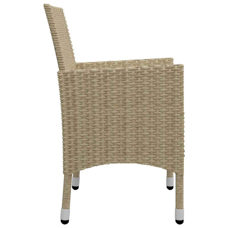 Set mobilier de grădină, 5 piese, bej