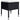 Set mobilier de grădină, 7 piese, negru