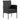 Set mobilier de grădină, 5 piese, negru