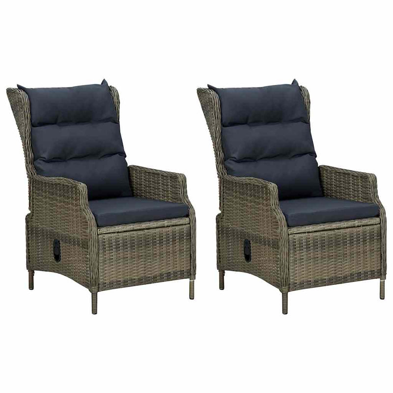 Set mobilier de grădină, 7 piese, maro