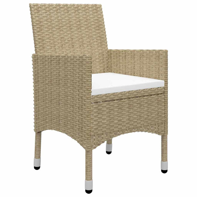 Set mobilier de grădină, 9 piese, bej