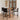 Set mobilier de bar de grădină, 5 piese, maro