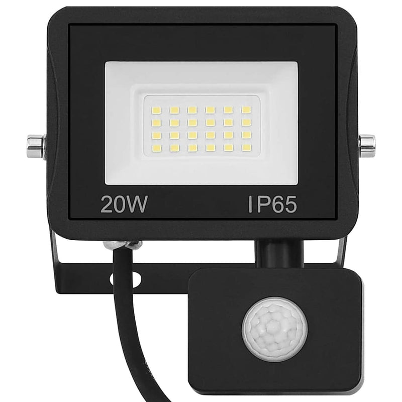 Proiector LED cu senzor, 20 W, alb cald