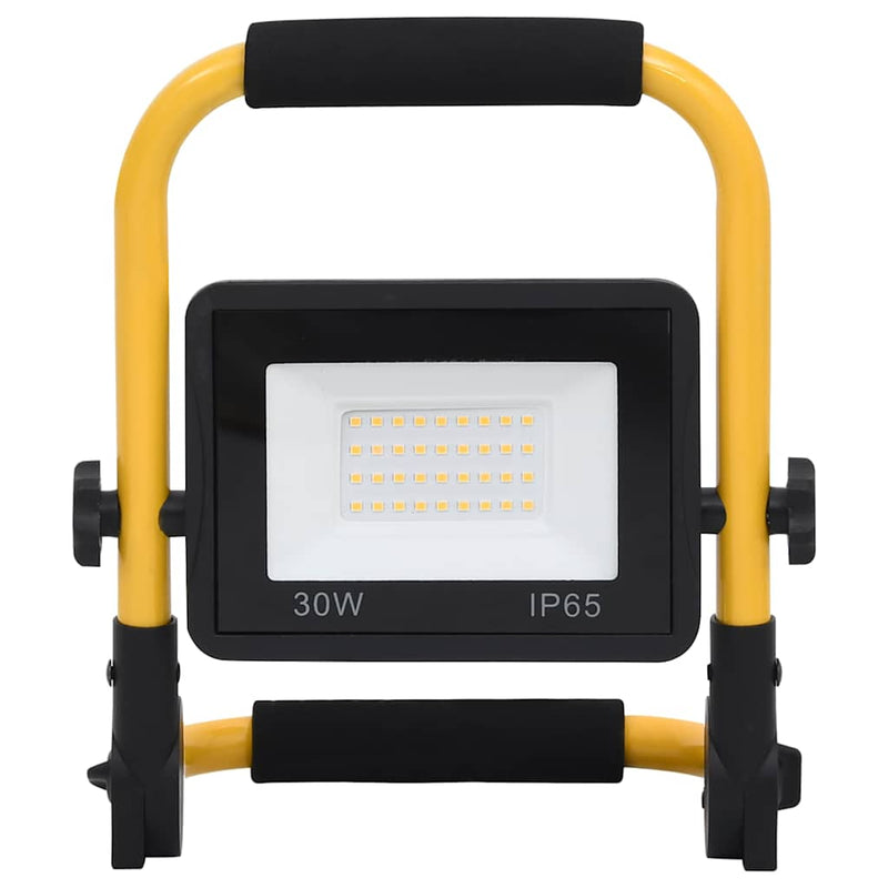 Proiector cu LED și mâner, 30 W, alb cald