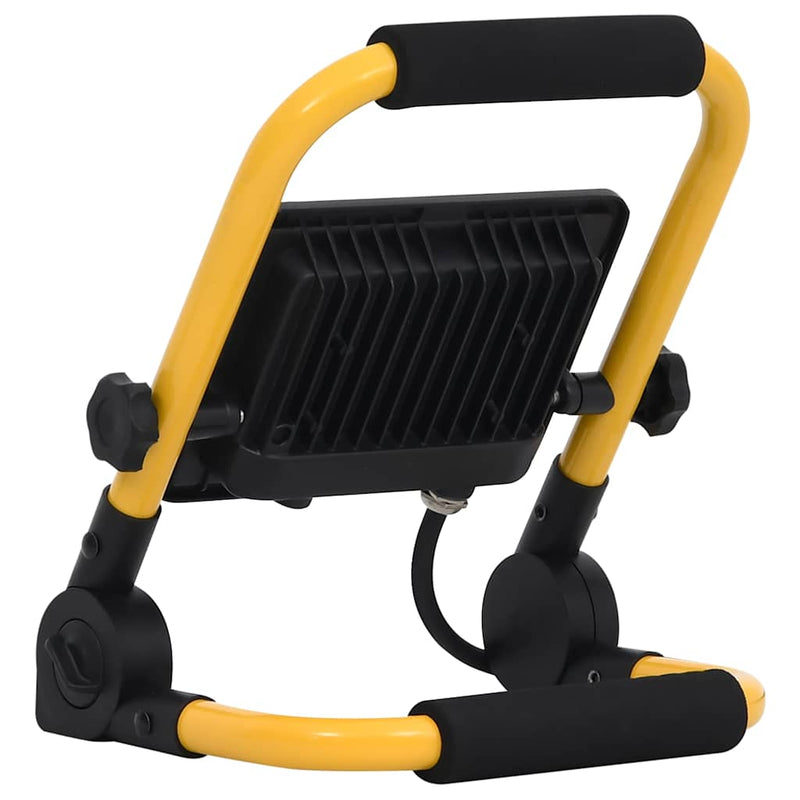 Proiector cu LED și mâner, 30 W, alb cald