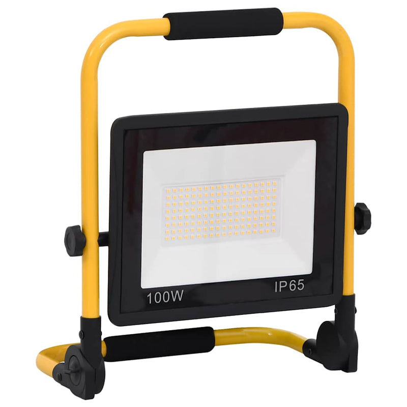 Proiector cu LED și mâner, alb rece, 100 W
