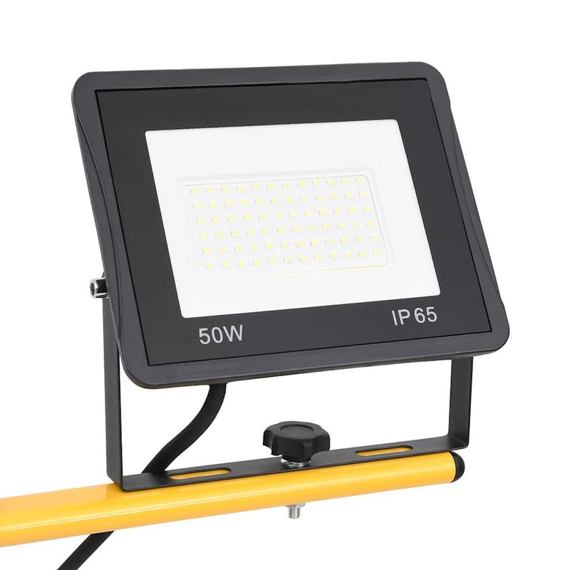 Proiector cu LED și trepied, 2x50 W, alb rece