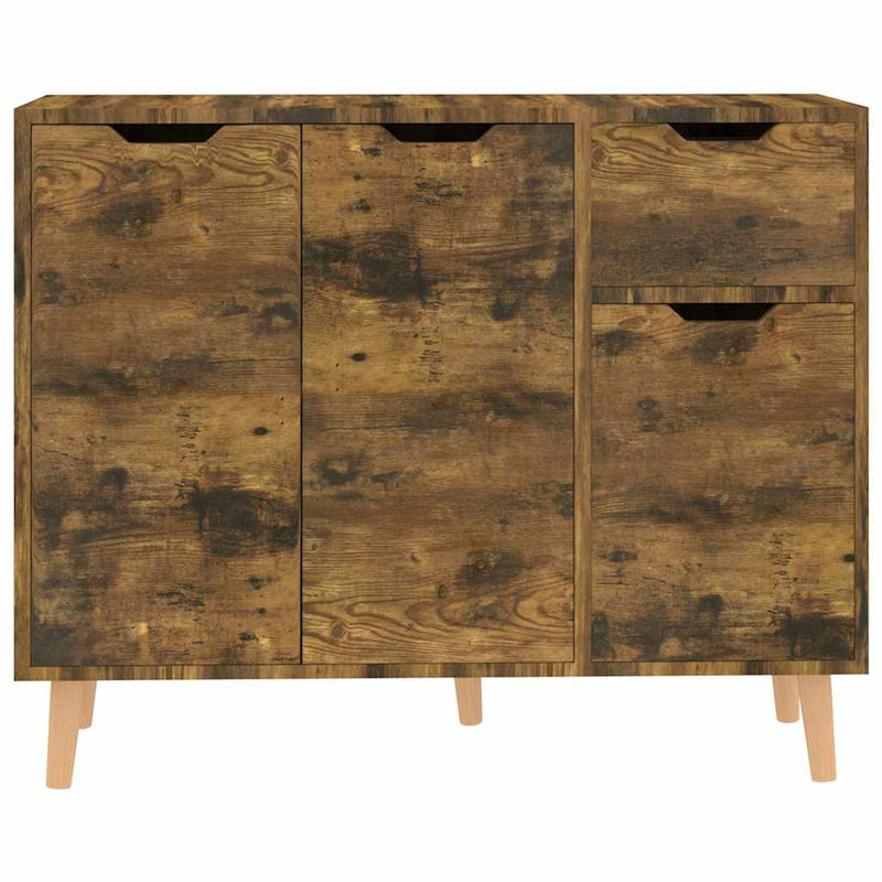 Servantă, stejar afumat, 90x30x72 cm, lemn prelucrat