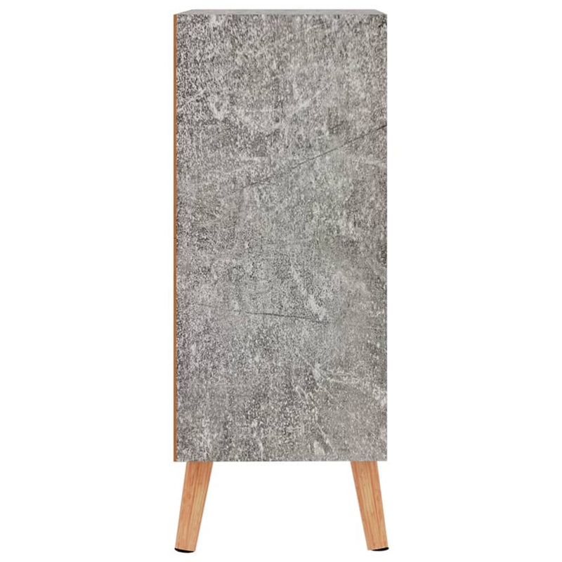 Servantă, gri beton, 60x30x72 cm, lemn prelucrat