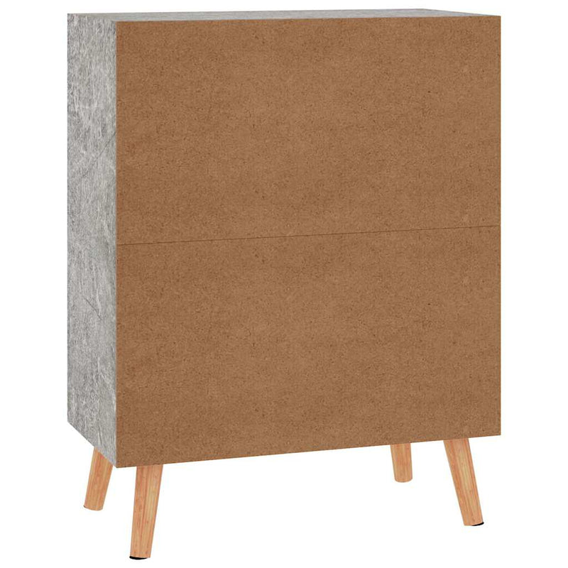 Servantă, gri beton, 60x30x72 cm, lemn prelucrat