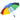 Umbrelă pliabilă automată, multicolor, 124 cm