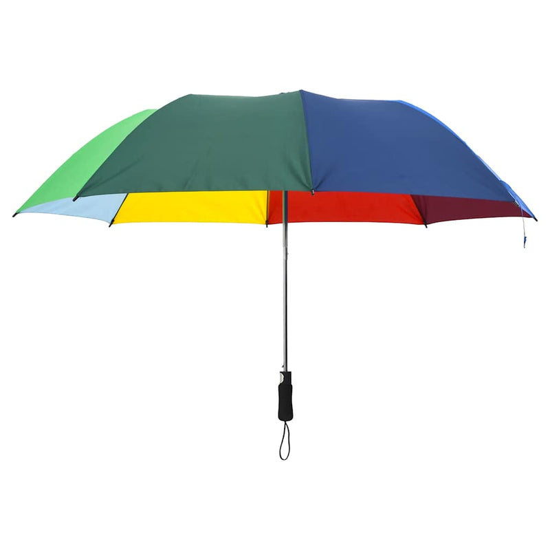 Umbrelă pliabilă automată, multicolor, 124 cm
