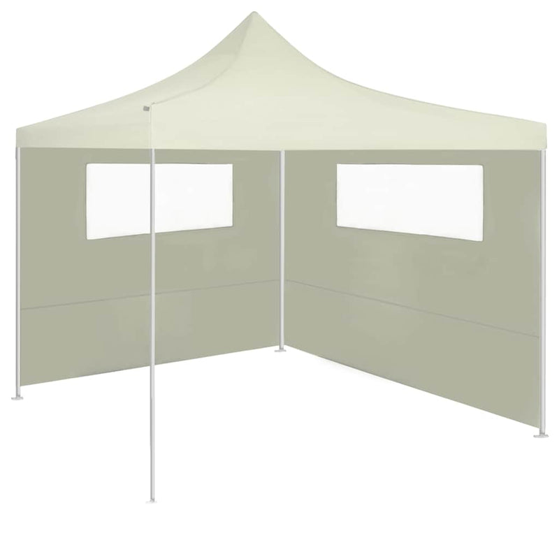 Perete lateral foișor cu ferestre, 6x2 m, crem