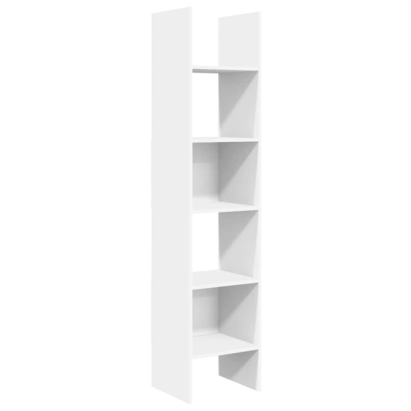 Bibliotecă, alb, 40x35x180 cm, lemn prelucrat