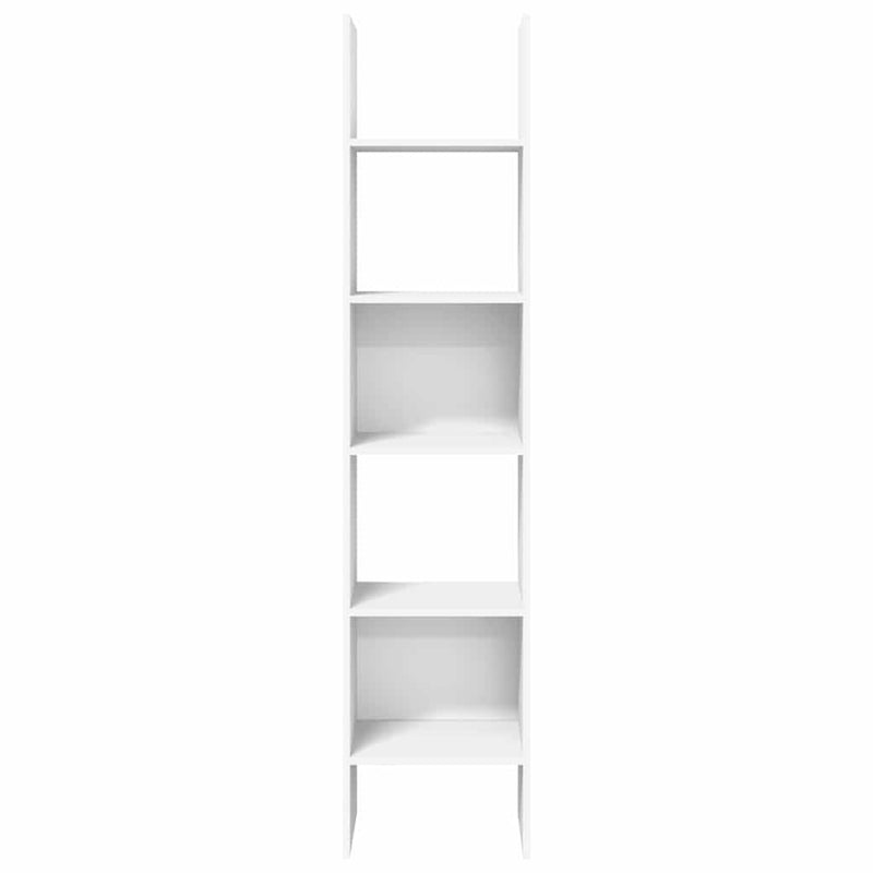 Bibliotecă, alb, 40x35x180 cm, lemn prelucrat