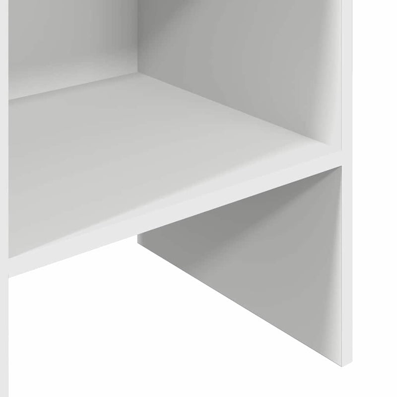 Bibliotecă, alb, 40x35x180 cm, lemn prelucrat