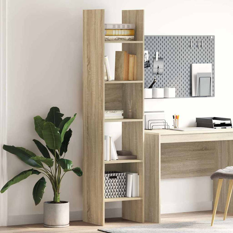 Bibliotecă, stejar Sonoma, 40x35x180 cm, lemn prelucrat