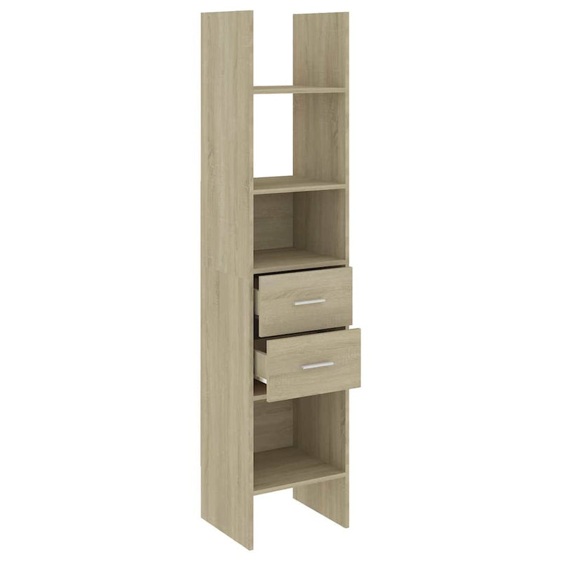 Bibliotecă, stejar Sonoma, 40x35x180 cm, lemn prelucrat