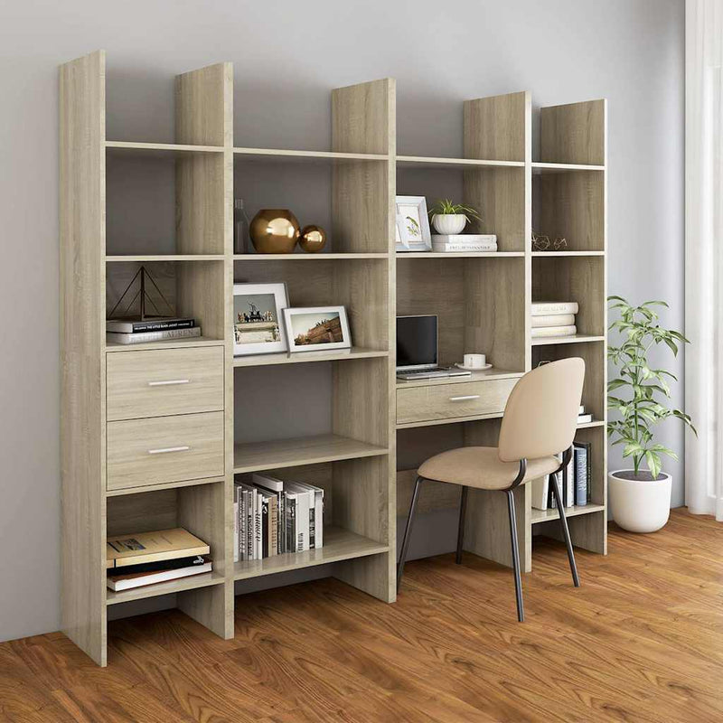 Bibliotecă, stejar Sonoma, 40x35x180 cm, lemn prelucrat