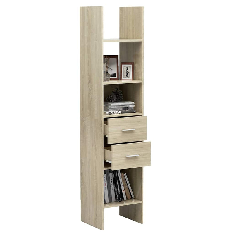 Bibliotecă, stejar Sonoma, 40x35x180 cm, lemn prelucrat