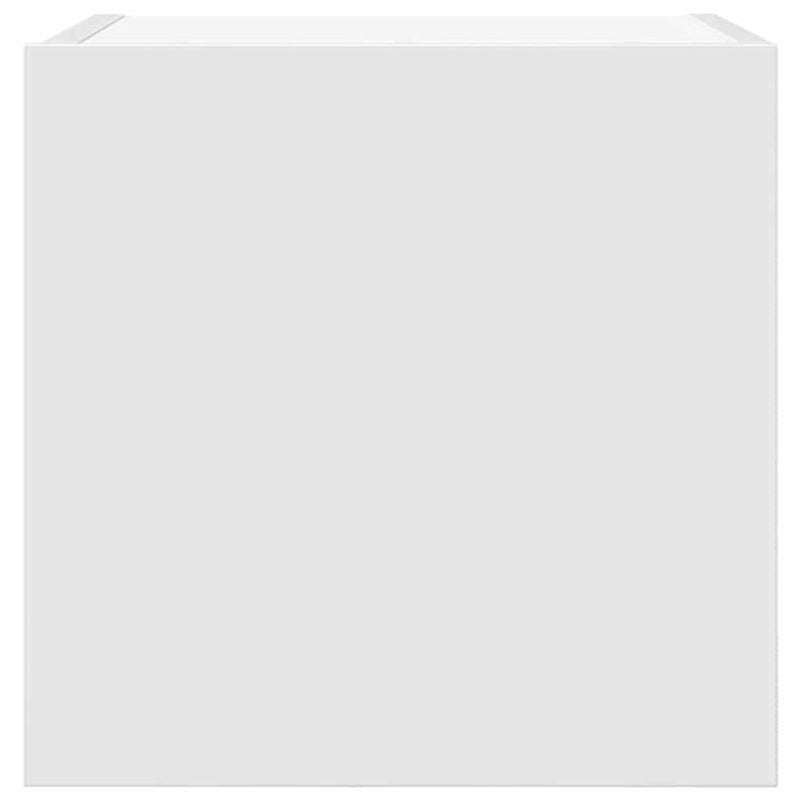 Dulapuri TV montaj pe perete, 4 buc., alb, 30,5x30x30 cm