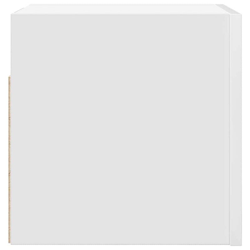 Dulapuri TV montaj pe perete, 4 buc., alb, 30,5x30x30 cm