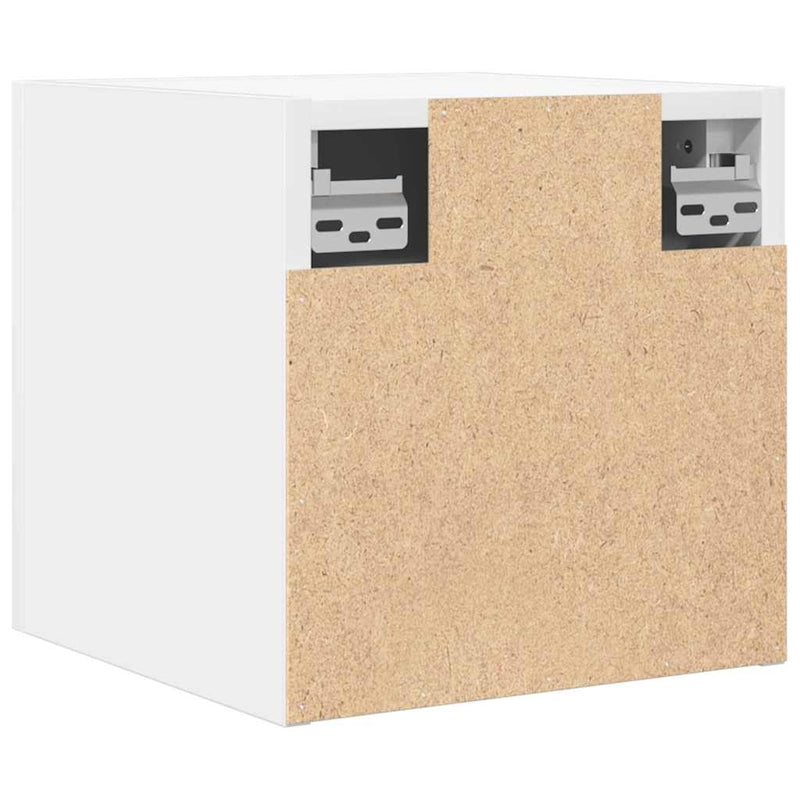 Dulapuri TV montaj pe perete, 4 buc., alb, 30,5x30x30 cm
