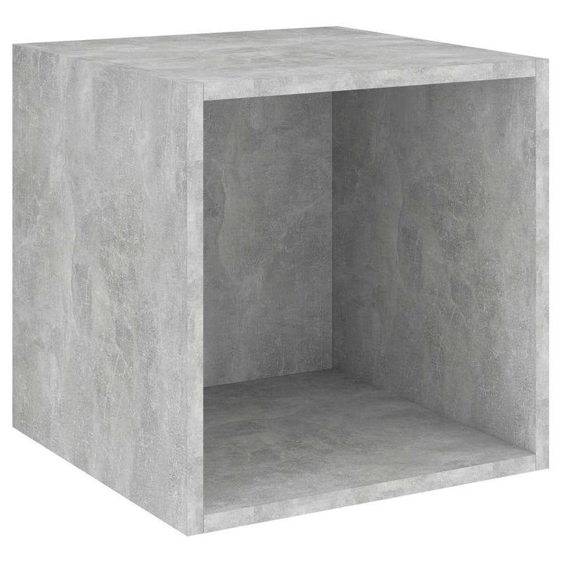 Dulap de perete, gri beton, 37x37x37 cm, PAL