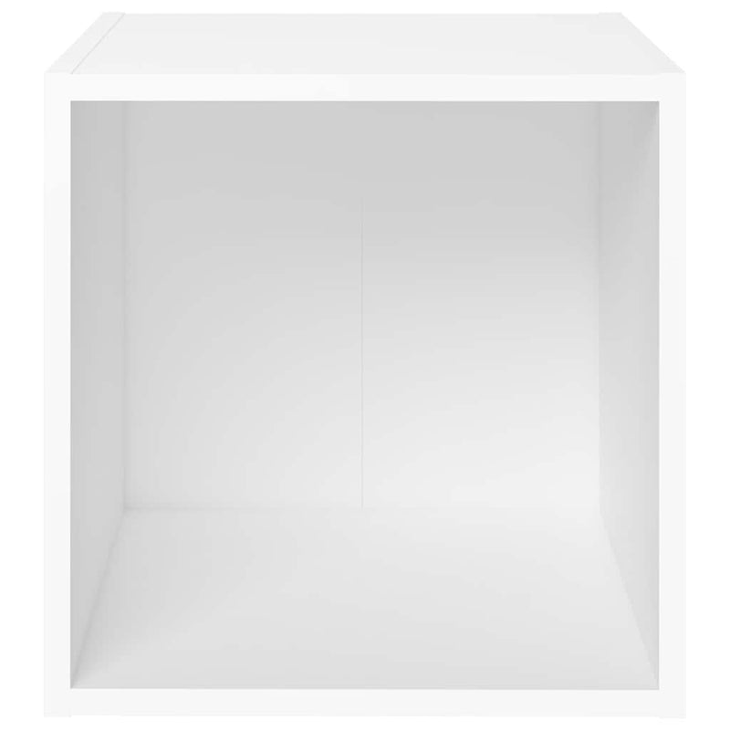 Comode TV, 2 buc., alb, 37x35x37 cm, PAL