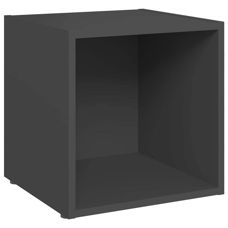 Comode TV, 2 buc., gri, 37x35x37 cm, PAL