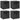 Comode TV, 4 buc., gri, 37x35x37 cm, PAL
