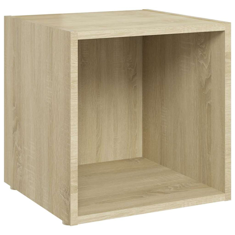 Comode TV, 2 buc., stejar sonoma, 37x35x37 cm, PAL