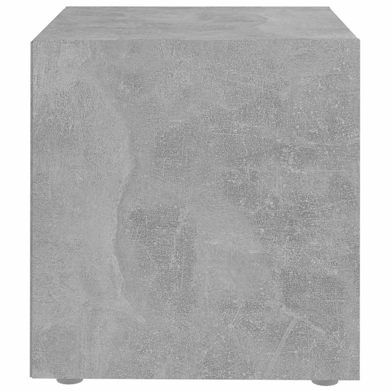 Comode TV, 4 buc., gri beton, 37x35x37 cm, PAL